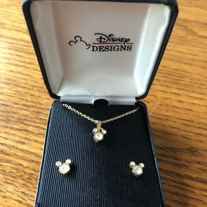 Disney Designs Mickey Mouse Necklace and Earrings